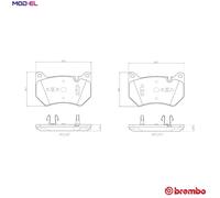 BRAKE PAD SET DISC BRAKE P 85 181 FOR AUDI DLGA/DNTA/DGKB 2.0L DEZB/DETA 2.0L