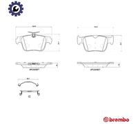 Brembo Brake Pads Set P85184 Rear – Quality Guaranteed – fits SKODA OCTAVIA Mk4 1.5 (2019)