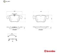 Brembo Brake Pads Set P85184 Rear – Quality Guaranteed – fits SKODA OCTAVIA Mk4 1.5 (2019)