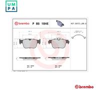 BREMBO P 85 184E Brake pad set