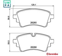BREMBO P 85 185 Brake pad set