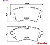 BREMBO P 85 185 Brake pad set