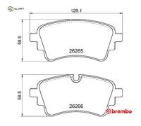 BREMBO P 85 185 Brake pad set