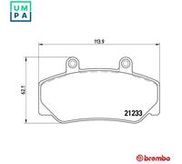 BRAKE PAD SET DISC BRAKE FOR VOLVO 740/Kombi/Break/Combi/Rural 760 940 960 2.3L