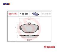 BREMBO P 86 007 Brake pad set