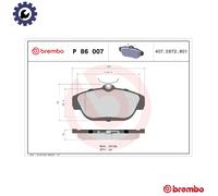 Brembo Brake Pad Set P 86 007 - Front for Volvo 740/760/940/960 (90-96)