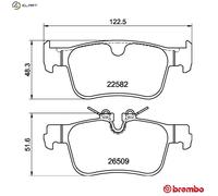 BREMBO P 86 035 Brake pad set