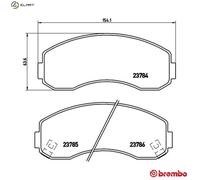 Brembo Brake Pad Set P 99 003 – Acoustic Wear Warning – Without Accessories