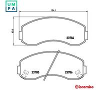 Brembo Brake Pad Set P 99 003 – Acoustic Wear Warning – Without Accessories