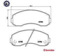 Brembo Brake Pad Set P 99 003 – Acoustic Wear Warning – Without Accessories