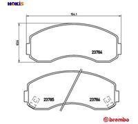Brembo Brake Pad Set P 99 003 – Acoustic Wear Warning – Without Accessories