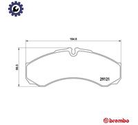 BREMBO P A6 021 Brake pad set