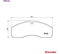 BRAKE PAD SET DISC BRAKE P A6 022 FOR RENAULT TRUCKS MASCOTT/Platform/Chassis
