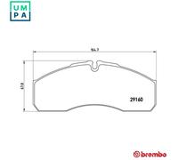 BREMBO P A6 022 Brake pad set