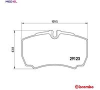 Brake pads P A6 023 BREMBO for IVECO DAILY IV Bus DAILY III Platform/Chassis