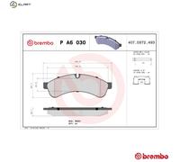 Brembo Brake Pads Rear PA6030 – Fits IVECO Daily – 42555633 / 425556633
