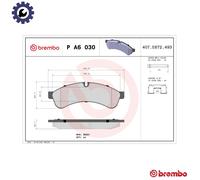 Brembo Brake Pads Rear PA6030 – Fits IVECO Daily – 42555633 / 425556633
