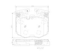 BRAKE PAD SET, DISC BRAKE P06099NX