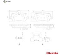 BRAKE PAD SET DISC BRAKE P06113NX FOR BMW 2/Van/G1/G4/G87/Gran/G6/G81/G0/G80