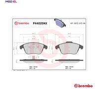 BREMBO P44020NX Brake pad set