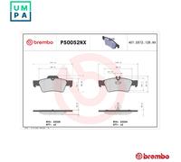 BREMBO P50052NX Brake pad set