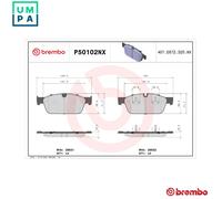 BREMBO P50102NX Brake pad set