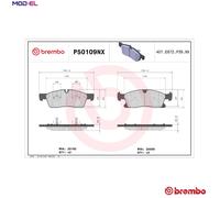 BREMBO P50109NX Brake pad set