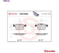 BREMBO P50122NX Brake pad set