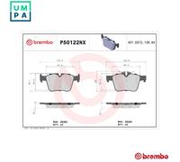 BREMBO P50122NX Brake pad set