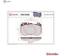 BREMBO P50123NX Brake pad set
