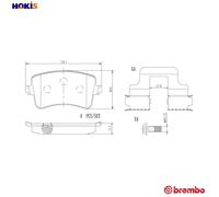 BRAKE PAD SET DISC BRAKE P85100NX FOR AUDI A4/Allroad/B8 Q5/Van A5/Sportback A5