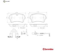 BRAKE PAD SET DISC BRAKE P85120NX FOR AUDI CHJA 2.0L 4cyl A8 D4CVBA/CPAA 2.5L