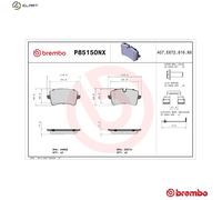 BRAKE PAD SET DISC BRAKE P85150NX FOR AUDI A6/Allroad/C7 A7/Sportback PORSCHE