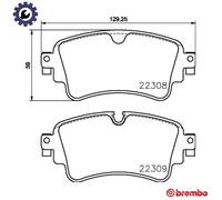 P85154NX BRAKE PAD SET, DISC BRAKE BREMBO