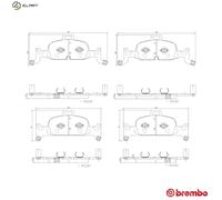 BRAKE PAD SET DISC BRAKE P85164NX FOR AUDI A4/B9/Allroad Q5/Sportback/Van A5