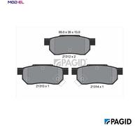 PAGID T0034N Brake pad set