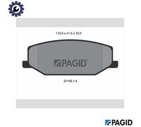 BRAKE PAD SET DISC BRAKE T0350N FOR SUZUKI SAMURAI/Closed/Off-Road/Vehicle 1.3L
