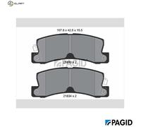 BRAKE PAD SET DISC BRAKE T0393N FOR LEXUS TOYOTA COROLLA/Van/Compact/Liftback