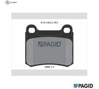 PAGID T1010N Brake pad set