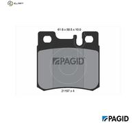 PAGID T1014N Brake pad set