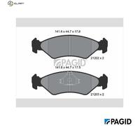 PAGID T1022N Brake pad set