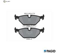 PAGID T1027N Brake pad set