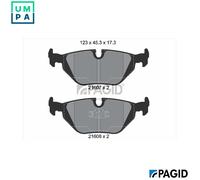 PAGID T1039N Brake pad set