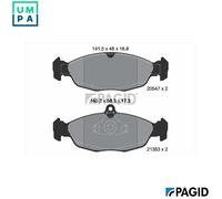 PAGID T1045N Brake pad set