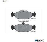 PAGID T1045N Brake pad set