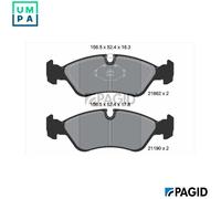 PAGID T1082N Brake pad set