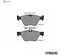 BRAKE PAD SET DISC BRAKE T1092N FOR MERCEDES-BENZ CLK/Convertible SLK E-CLASS
