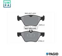 BRAKE PAD SET DISC BRAKE T1092N FOR MERCEDES-BENZ CLK/Convertible SLK E-CLASS