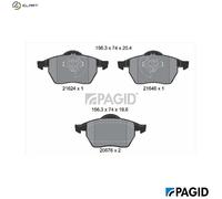 PAGID T1093N Brake pad set
