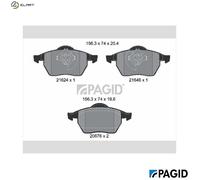 PAGID T1093N Brake pad set